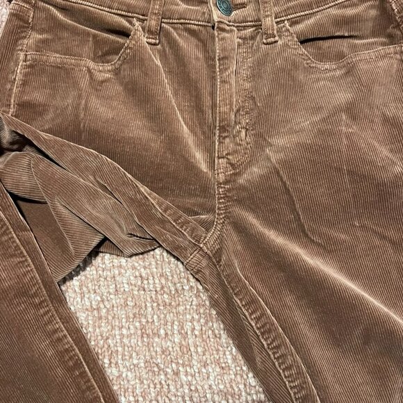 American Eagle Corduroy Pants Super Stretch Skinny Rust Orange Size 8 Short - Picture 8 of 10